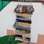 ouvrage de tissage réalisé en atelier. coloré et unique