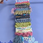 ouvrage de tissage réalisé en atelier. coloré et unique